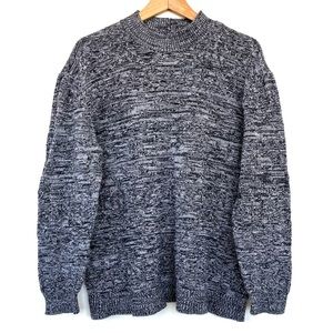Men's Pacsun Marled Gray-Black Knit Sweater